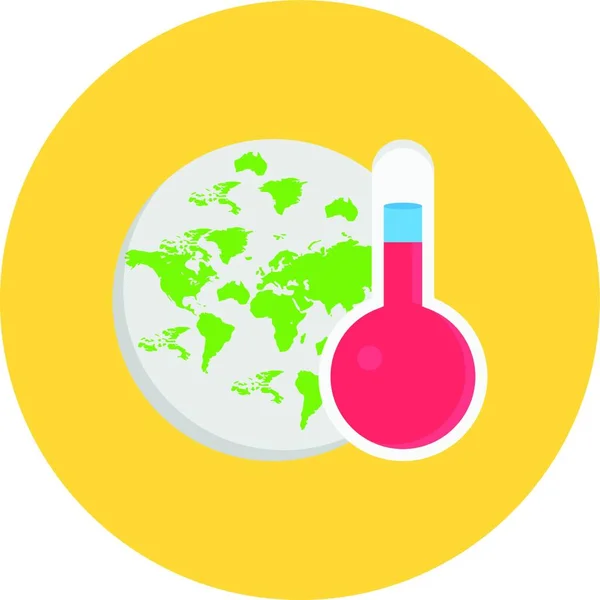 Temperatur Web Icon Vektor Illustration — Stockvektor