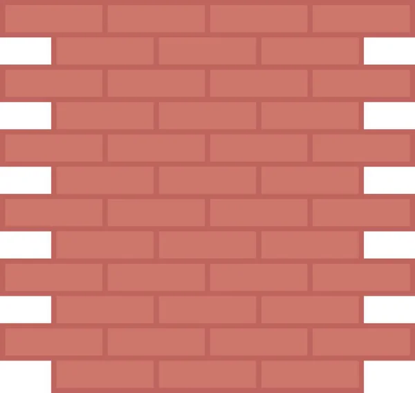 Brick Wall Icon Vector Illustration — Stock Vector