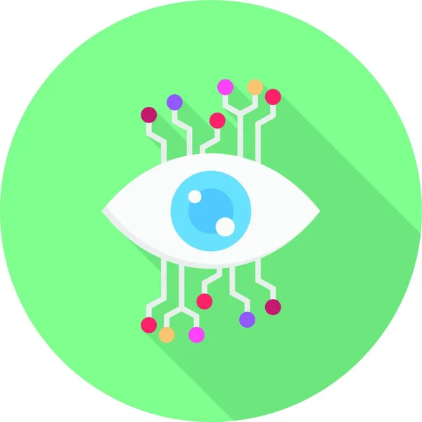 Eye Connection Simple Vector Illustration — Stock Vector
