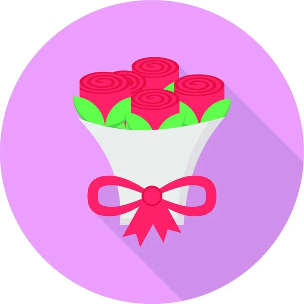 Bouquet Fleurs Illustration Vectorielle Simple — Image vectorielle