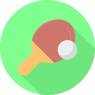 ping-pong simgesi, vektör çizimi  