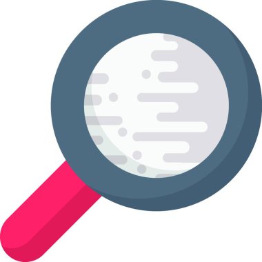 Büyüteç ağ simgesi vektör illüstrasyonu