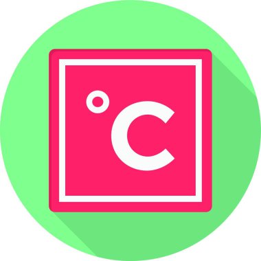 Celsius web simgesi vektör illüstrasyonu