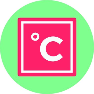 Celsius web simgesi vektör illüstrasyonu
