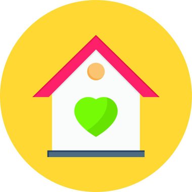 ev simgesi, vektör illüstrasyonu