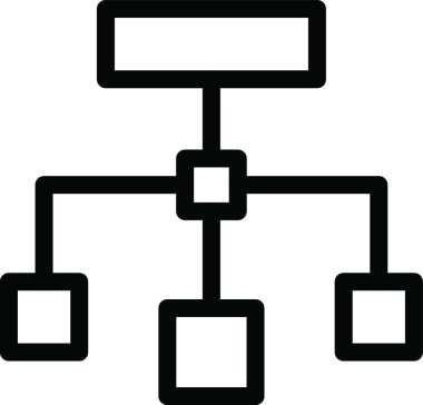 hiyerarşi simgesi vektör illüstrasyonu