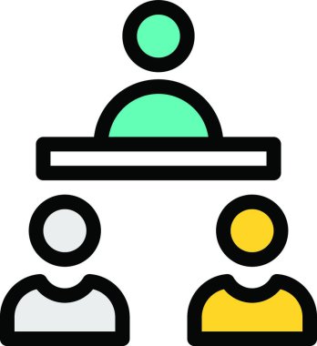 sunum web simgesi vektör illüstrasyonu 