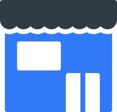 Dükkanı web simge vektör çizim