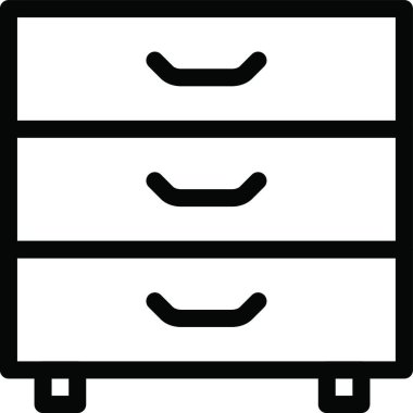 mobilya web simgesi vektör illüstrasyonu