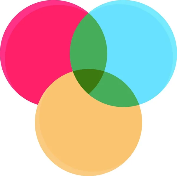 カラーチャート 単純なベクトル図 — ストックベクタ