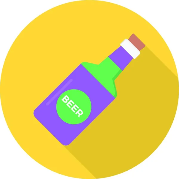 Cerveza Icono Web Vector Ilustración — Vector de stock