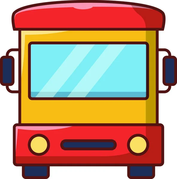 Autobus Icona Web Vettoriale Illustrazione — Vettoriale Stock