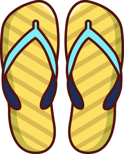 Zapatillas Icono Vector Ilustración — Vector de stock