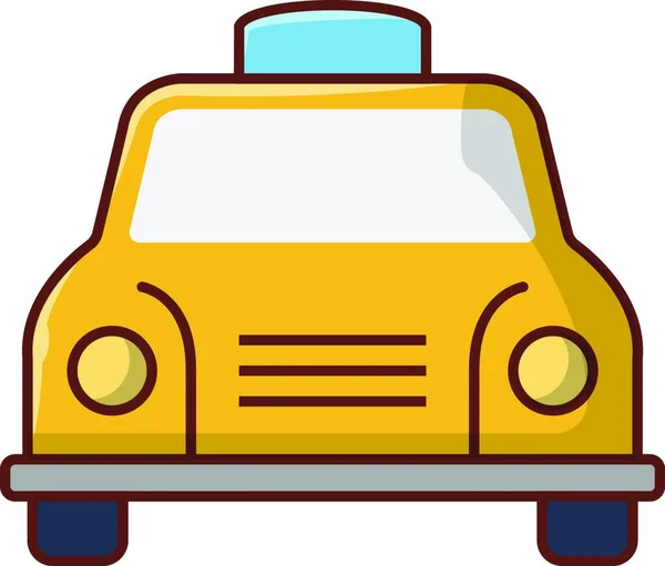 Taxi Web Icon Vector Illustration — Stock Vector