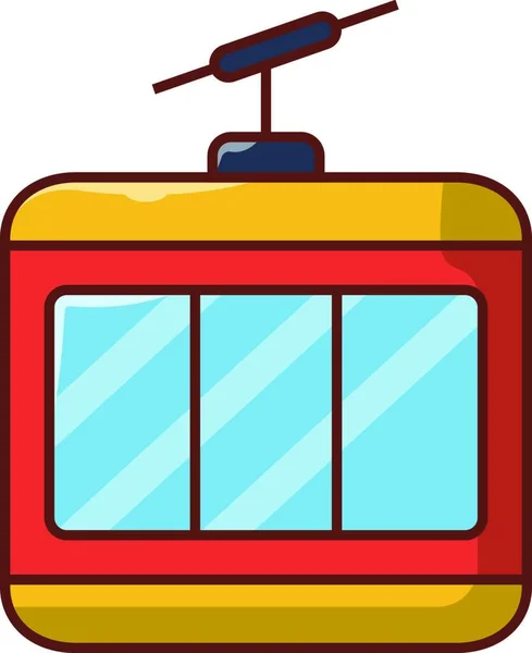 Chairlift Icon Vector Illustration — Stock Vector