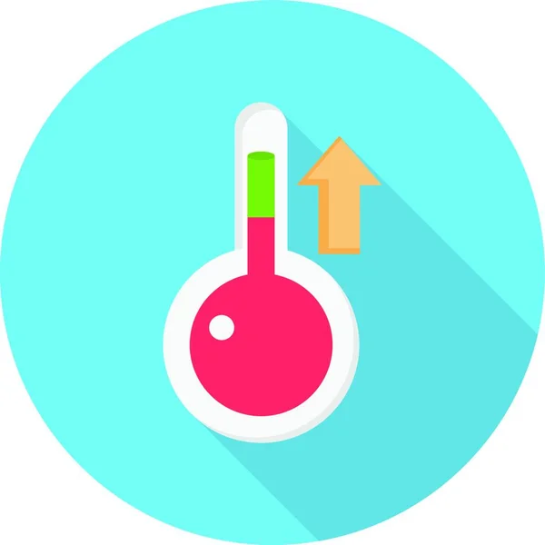 Thermometer Web Icon Vektor Illustration — Stockvektor