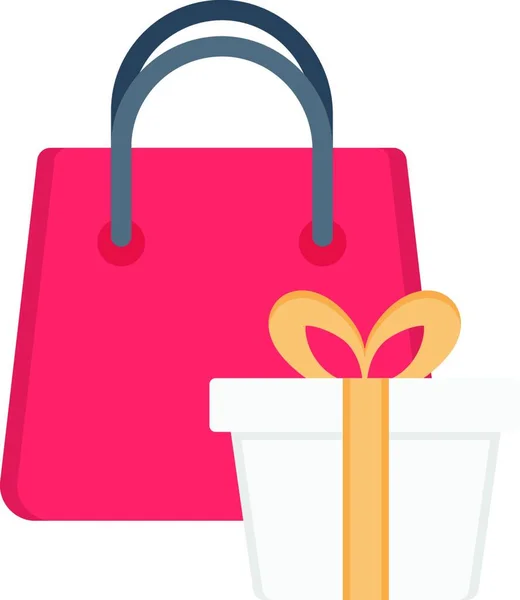 Gift Bag Web Icon Vector Illustration — Stock Vector