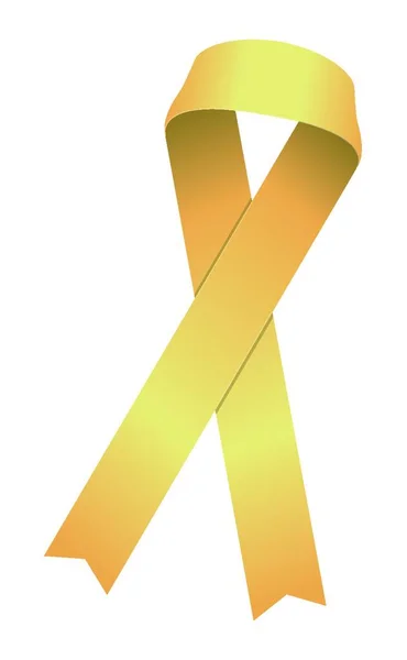 Awareness Ribbon Illustration Web Icon Vector Illustration — Stock Vector