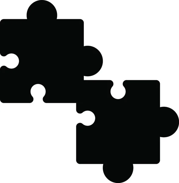 Puzzle Web Ikon Vektor Illusztráció — Stock Vector