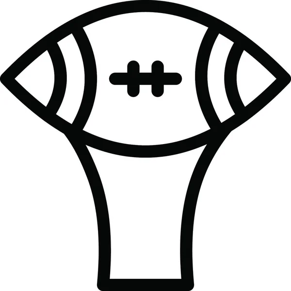 Illustration Vectorielle Icône Rugby — Image vectorielle