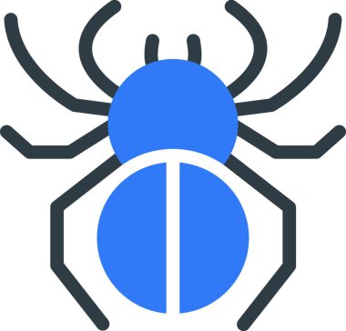 Örümcek ağı ikonu vektör illüstrasyonu