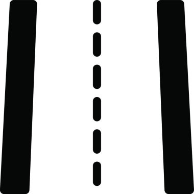 yol web simgesi vektör illüstrasyonu