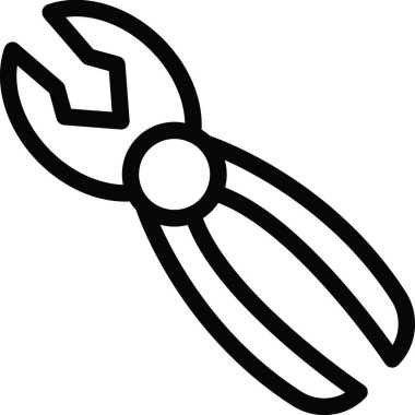 Plier simge vektör illüstrasyonu 