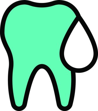 Ağız sağlığı diş hekimliği web simgesi vektör illüstrasyonu