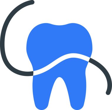 Diş web simge vektör çizim