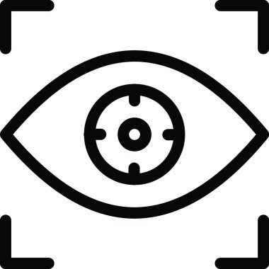 Biyonik Göz ikonu vektör çizimi