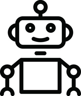 robot web simgesi vektör illüstrasyonu