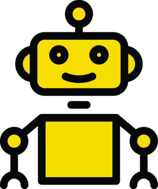 robot web simgesi vektör illüstrasyonu
