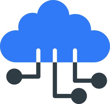 bulut web simgesi vektör illüstrasyonu
