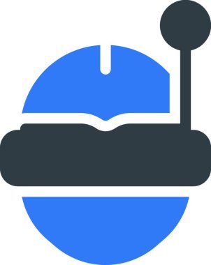 vr gözlük web simgesi vektör illüstrasyonu