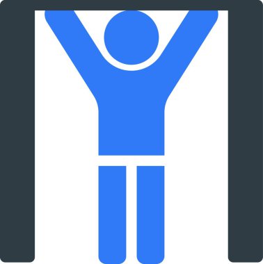 çene yukarı simge vektör illüstrasyonu