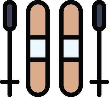 kayak simgesi vektör illüstrasyonu 