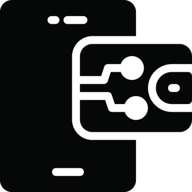 mobil simge vektör illüstrasyonu 