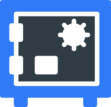 Dolap simgesi, grafik vektör illüstrasyonu