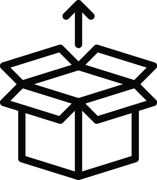 Box Icon Vektor Illustration — Stockvektor