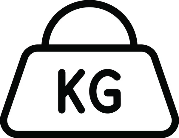 Kg图标矢量插图 — 图库矢量图片