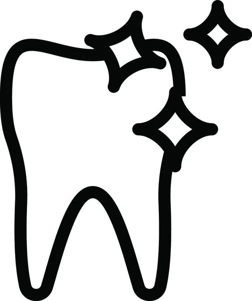 Іконка Зуба Векторна Ілюстрація — стоковий вектор