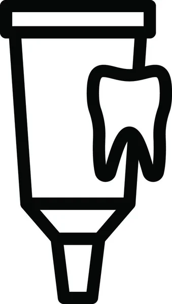 歯のアイコンベクトルイラスト — ストックベクタ