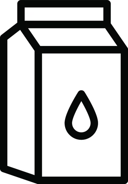 Caja Bebidas Icono Vector Ilustración — Vector de stock
