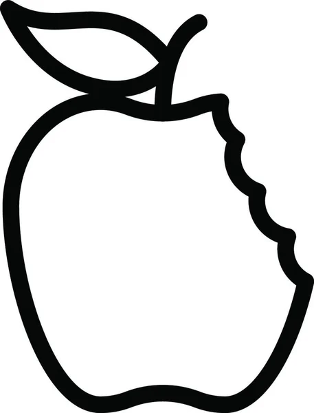 Apple Web Icon Vektor Illustration — Stockvektor
