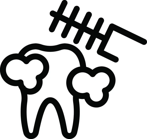 Dental Tool Web Icon Vector Illustration — Stock Vector