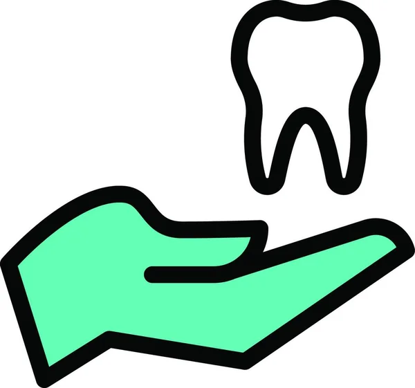 Dentystyka Web Ikona Wektor Ilustracja — Wektor stockowy