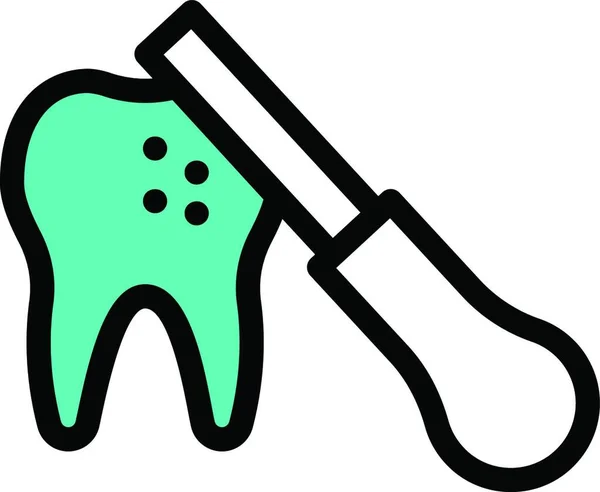 Dentistry Web Icon Vector Illustration — Stock Vector