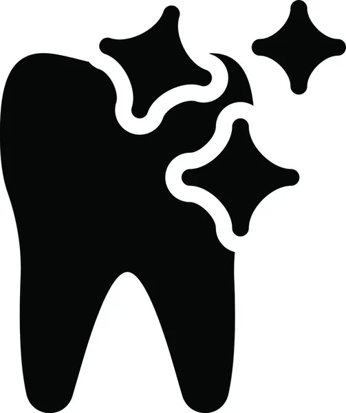 Zahnmedizin Web Symbol Vektor Illustration — Stockvektor