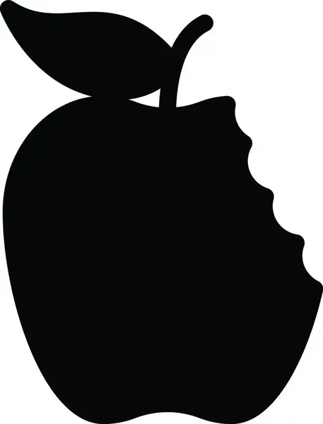 Apfel Symbol Grafische Vektor Illustration — Stockvektor