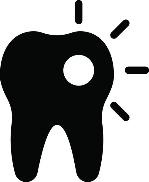 Зуб Веб Іконка Векторна Ілюстрація — стоковий вектор